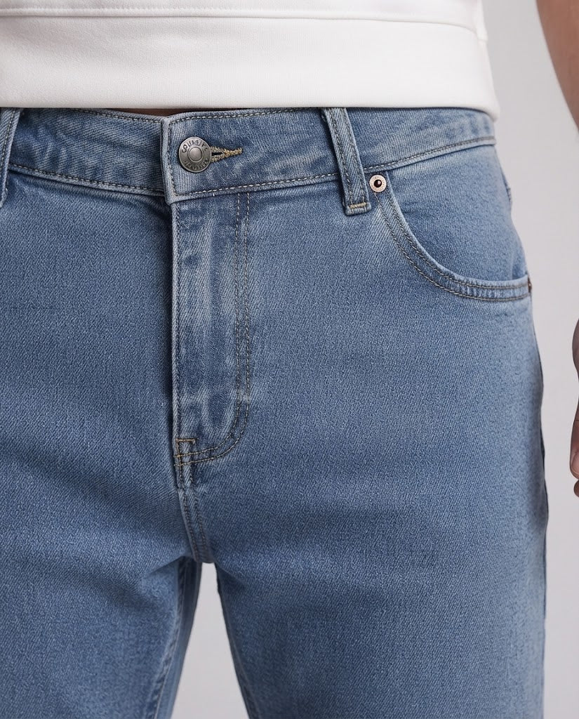 Men's Casual Denim Jogging Pants Chichicherry