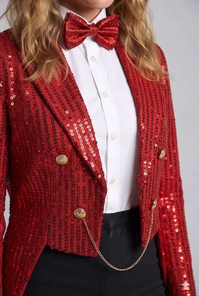Women festive glitter blazer Chichicherry