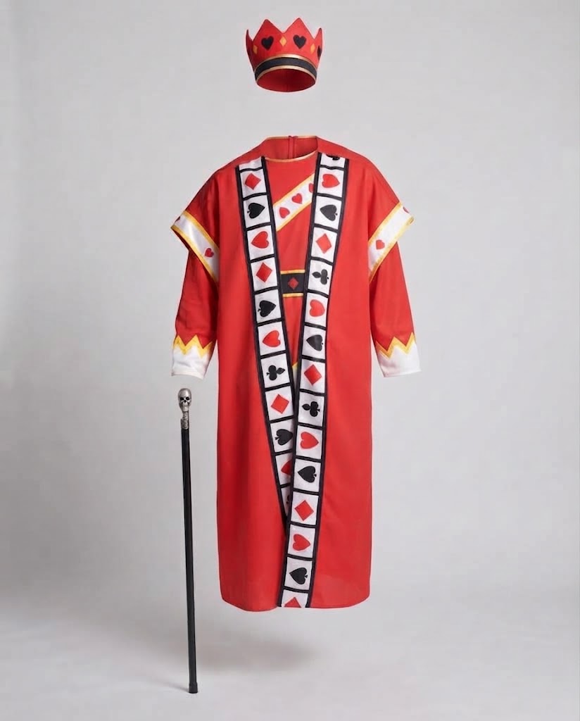 Men's Royal Costume with Elaborate Cape and Crown Chichicherry
