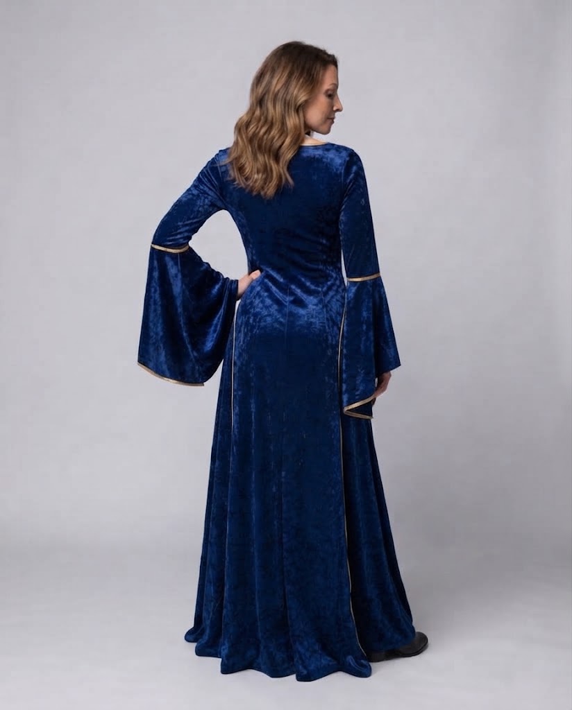 Women's elegant historical dress with flowing sleeves Chichicherry