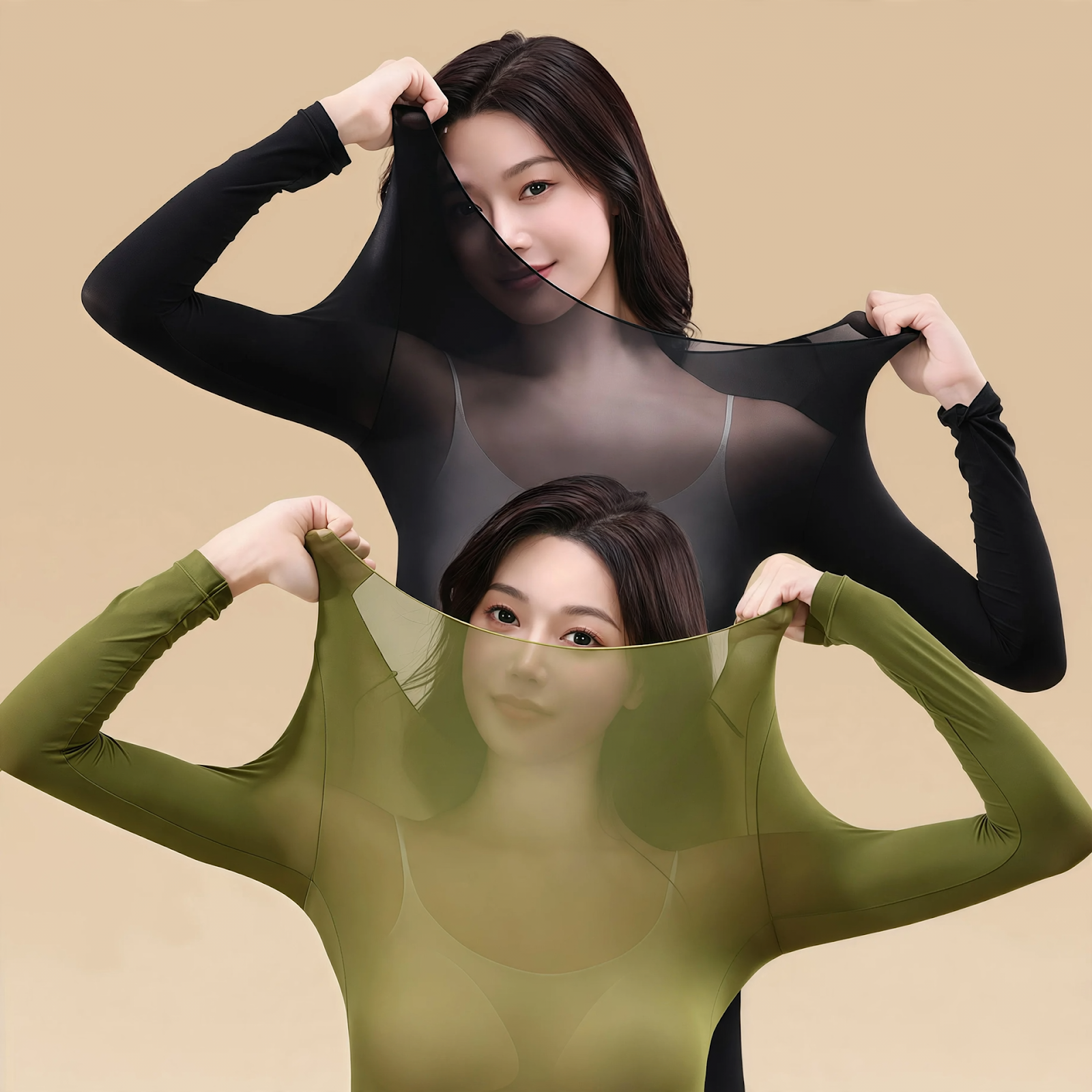Elastic Thermal Underwear Set for Women