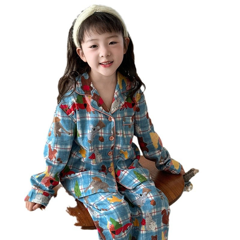 Children's pajamas made of brushed cotton