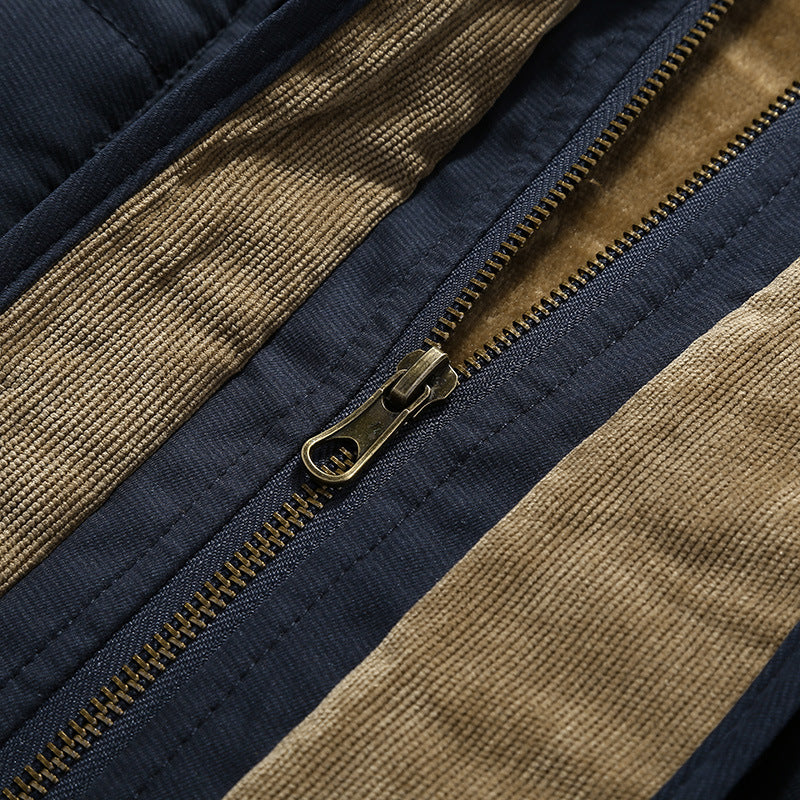 Men's Thermal Field Parka with Removable Hood and Teddy Lining Chichicherry