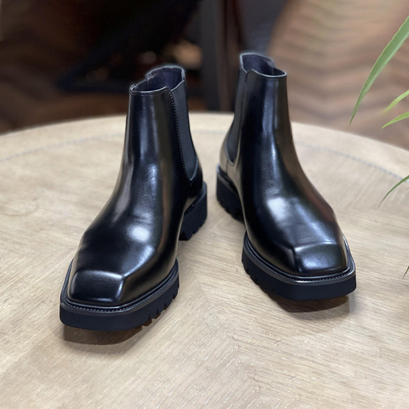 Men's Chelsea Boots made of Leather, Business Style