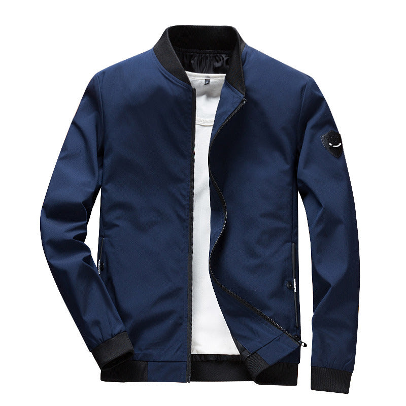 Men's Minimalist Softshell Jacket with Elastic Cuffs and Concealed Zipper Chichicherry
