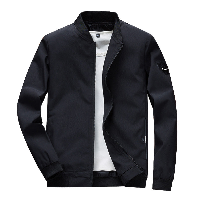 Men's Minimalist Softshell Jacket with Elastic Cuffs and Concealed Zipper Chichicherry