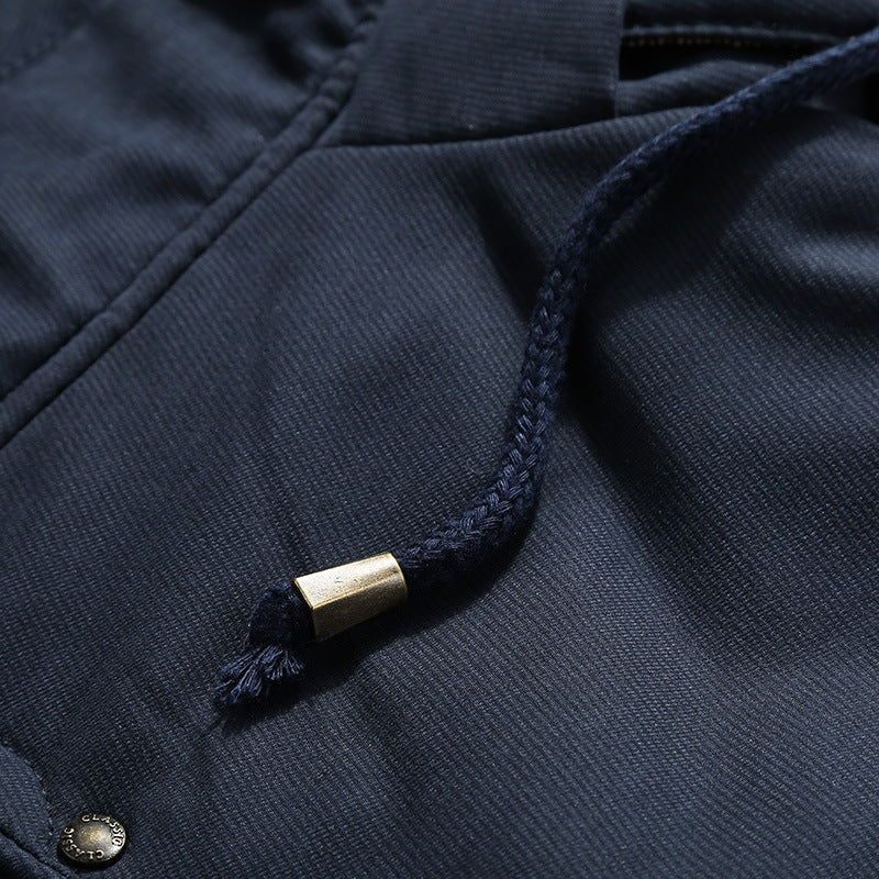 Men's Thermal Field Parka with Removable Hood and Teddy Lining Chichicherry