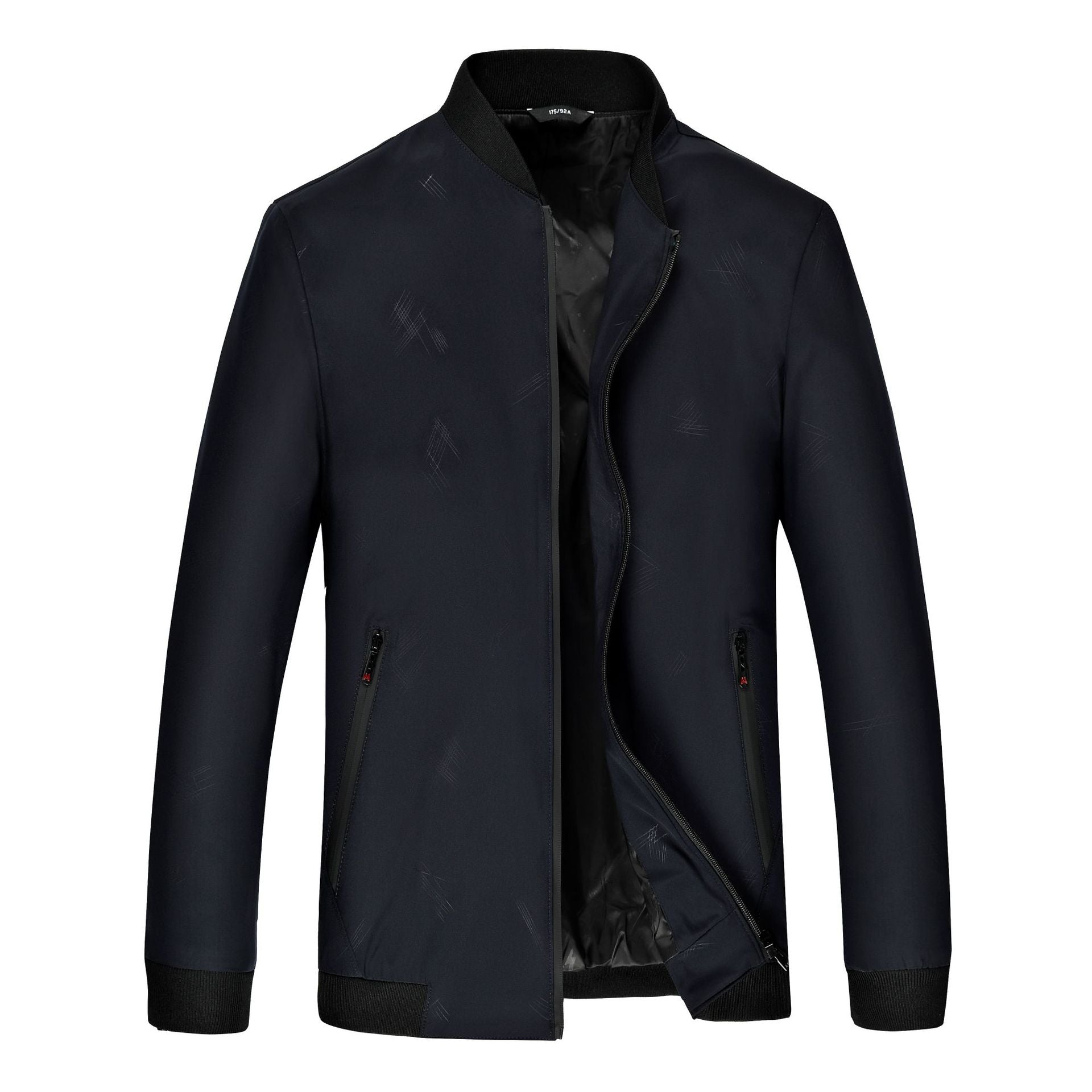 Men's urban lightweight bomber with water-repellent surface and ribbed collar Chichicherry