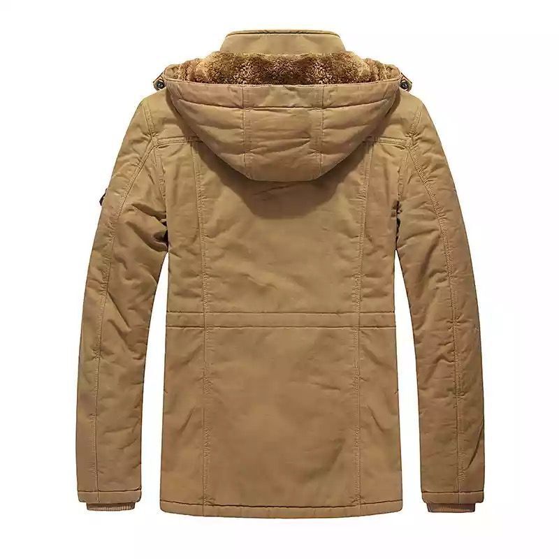 Men's Field Parka with Teddy Lining, Hood and Multi-Purpose Pockets Chichicherry