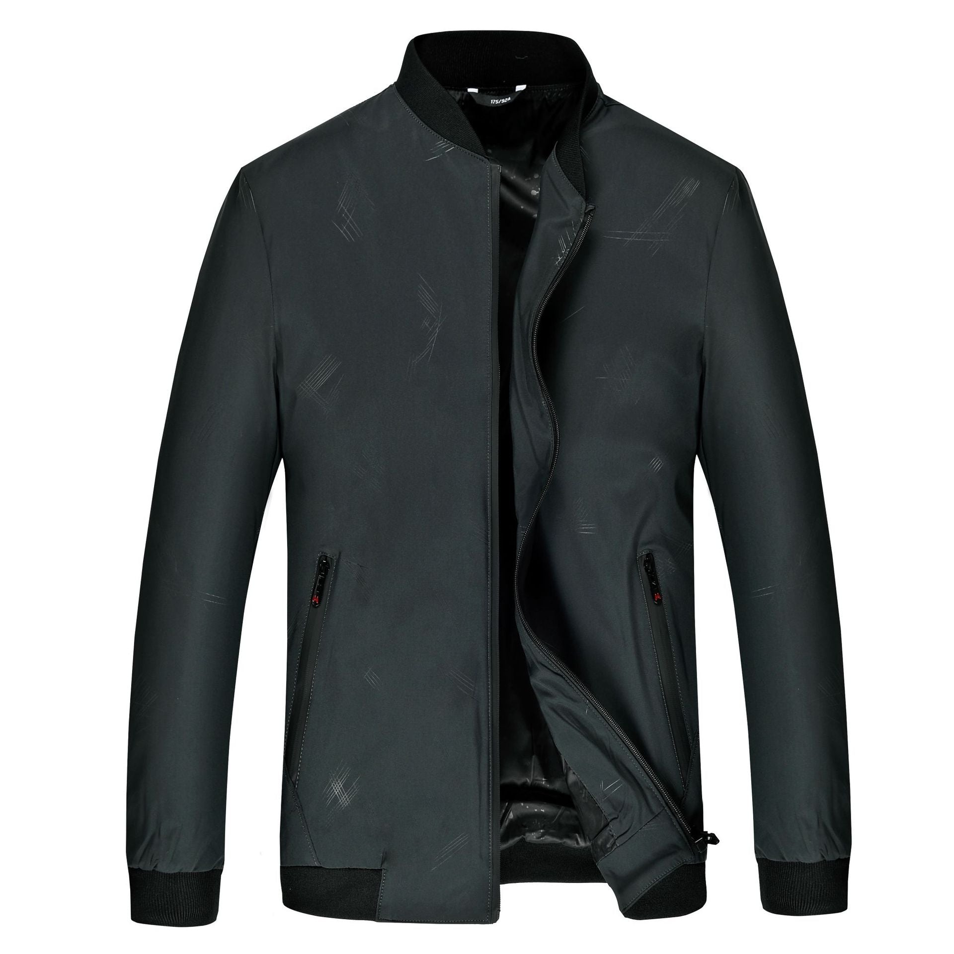 Men's urban lightweight bomber with water-repellent surface and ribbed collar Chichicherry