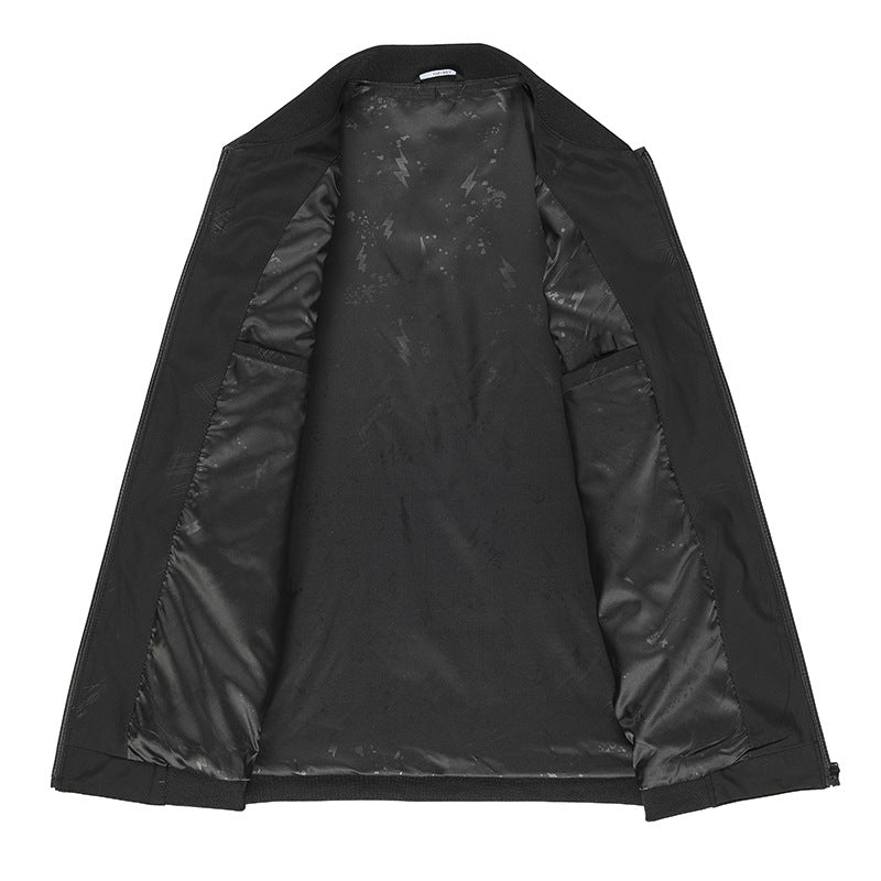 Men's urban lightweight bomber with water-repellent surface and ribbed collar Chichicherry