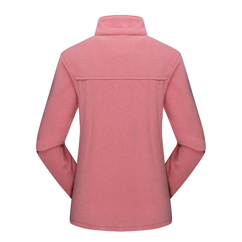 Women's fitted fleece jacket with stand-up collar and full zip Chichicherry