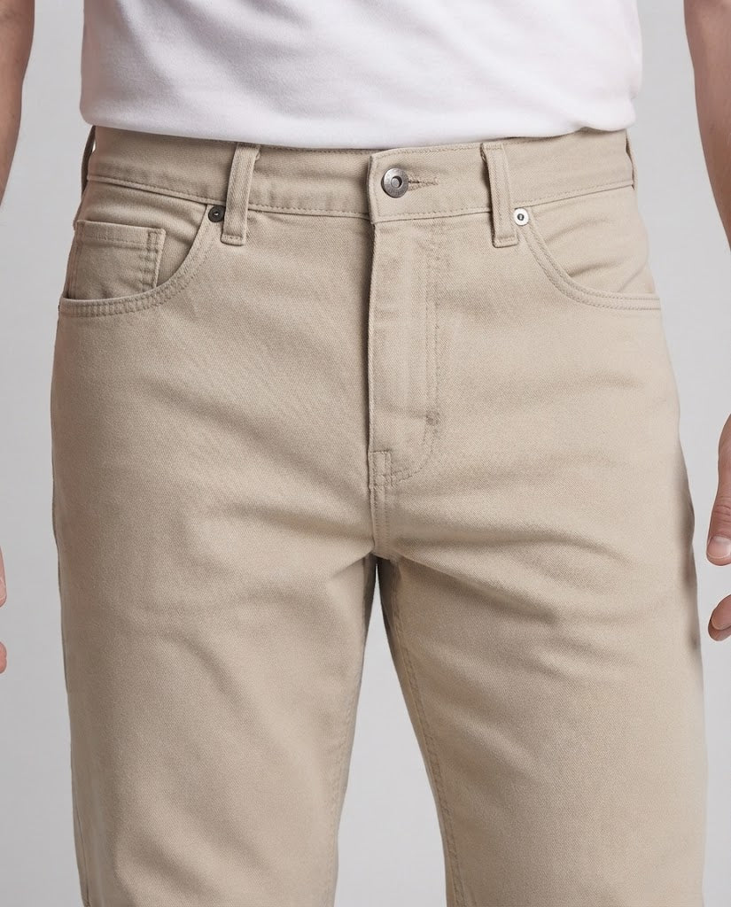 Men's Wide Utility Twill Pants with Knee Pleats and Floor-Length Hem Chichicherry