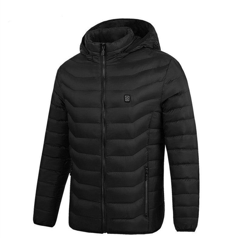 Men's padded quilted jacket with hood, ultra-light and windproof Chichicherry