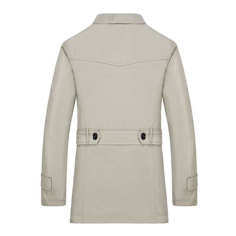Men's short coat with teddy lining, lapel collar, and side pockets Chichicherry