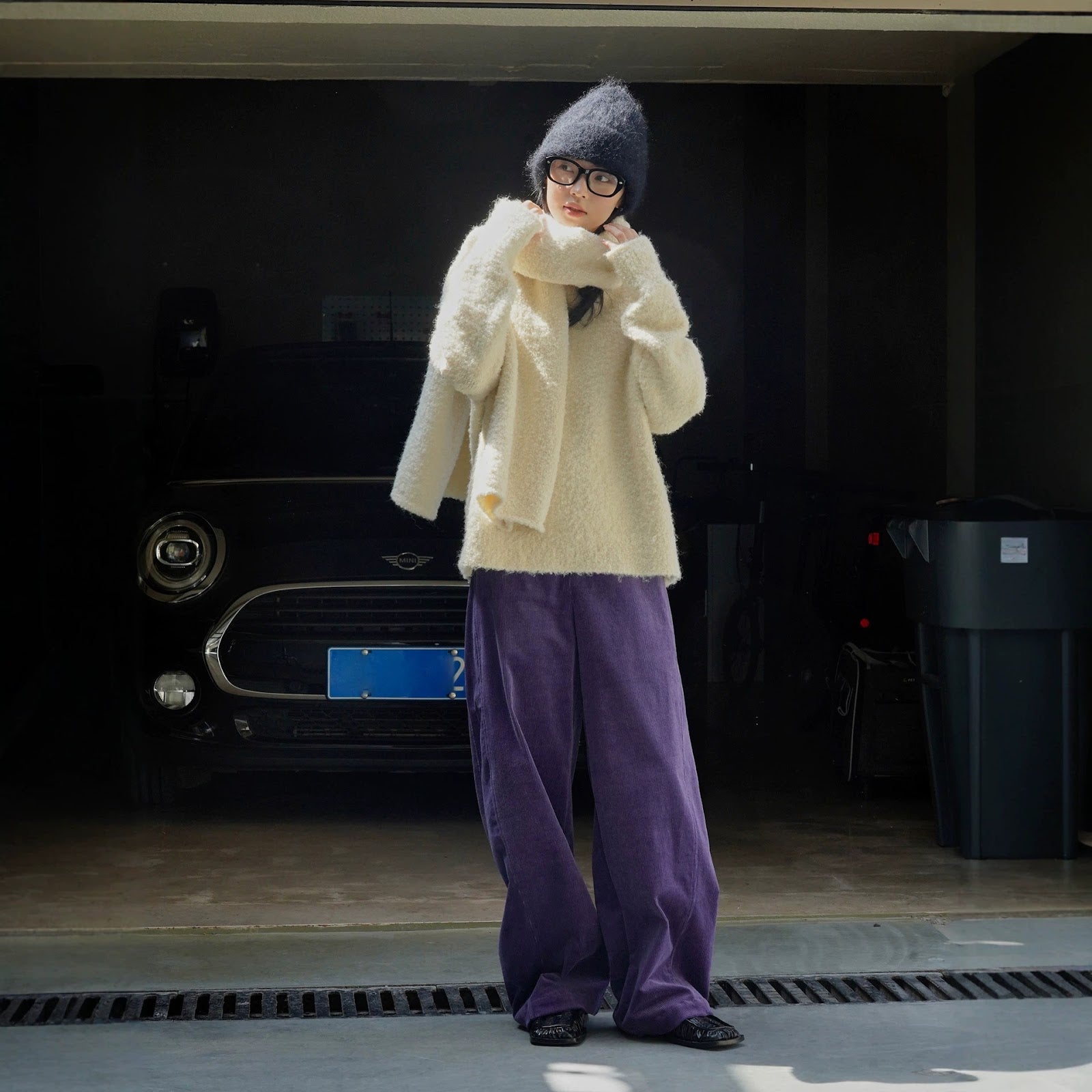Casual corduroy leisure pants for women