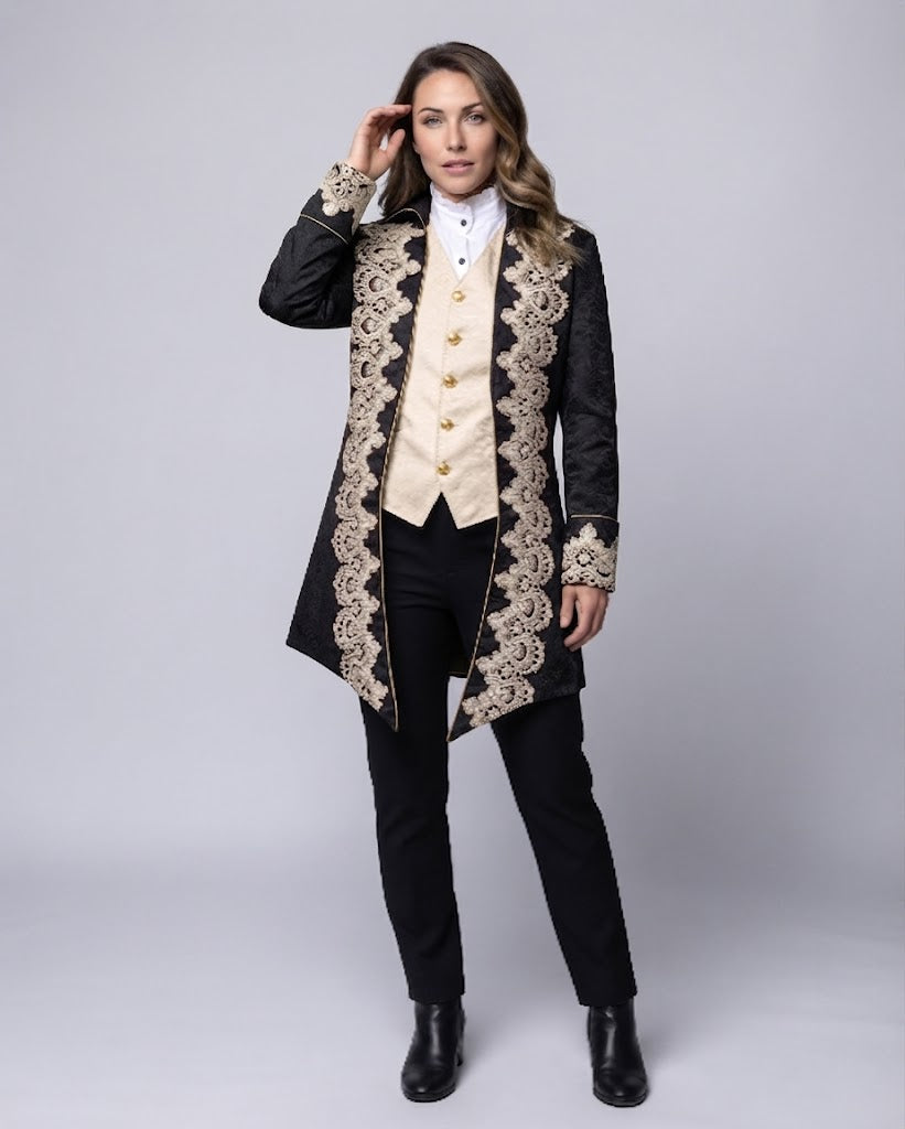 Women’s blouse with stand-up collar and gathering Chichicherry