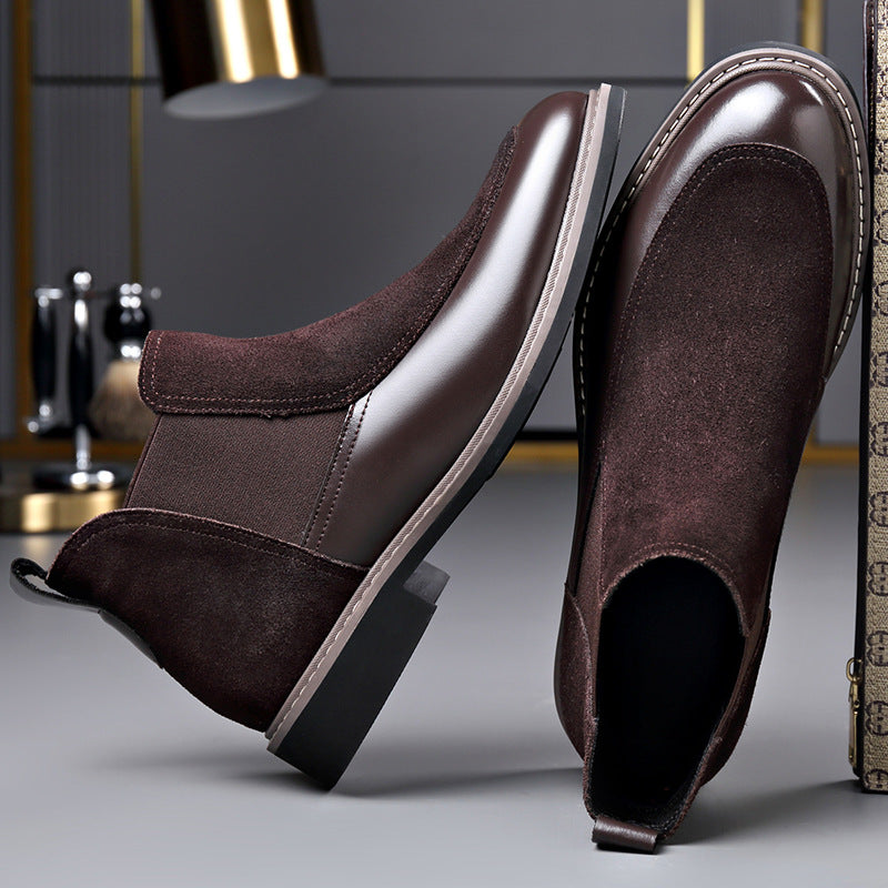 Men's Chelsea Boots, Suede Look, Lined