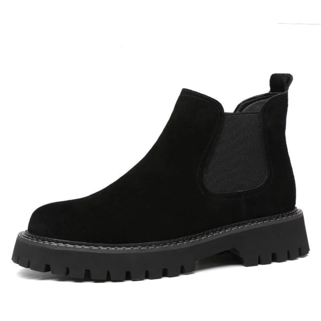 Men's Chelsea Boots, Suede Look, Insulated