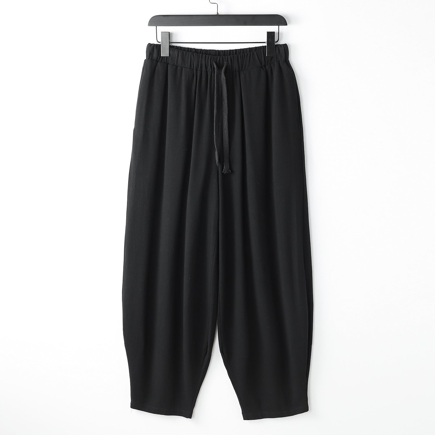 Women's loose-fitting harem pants in jogger style with drawstring and elastic ankle cuffs Chichicherry