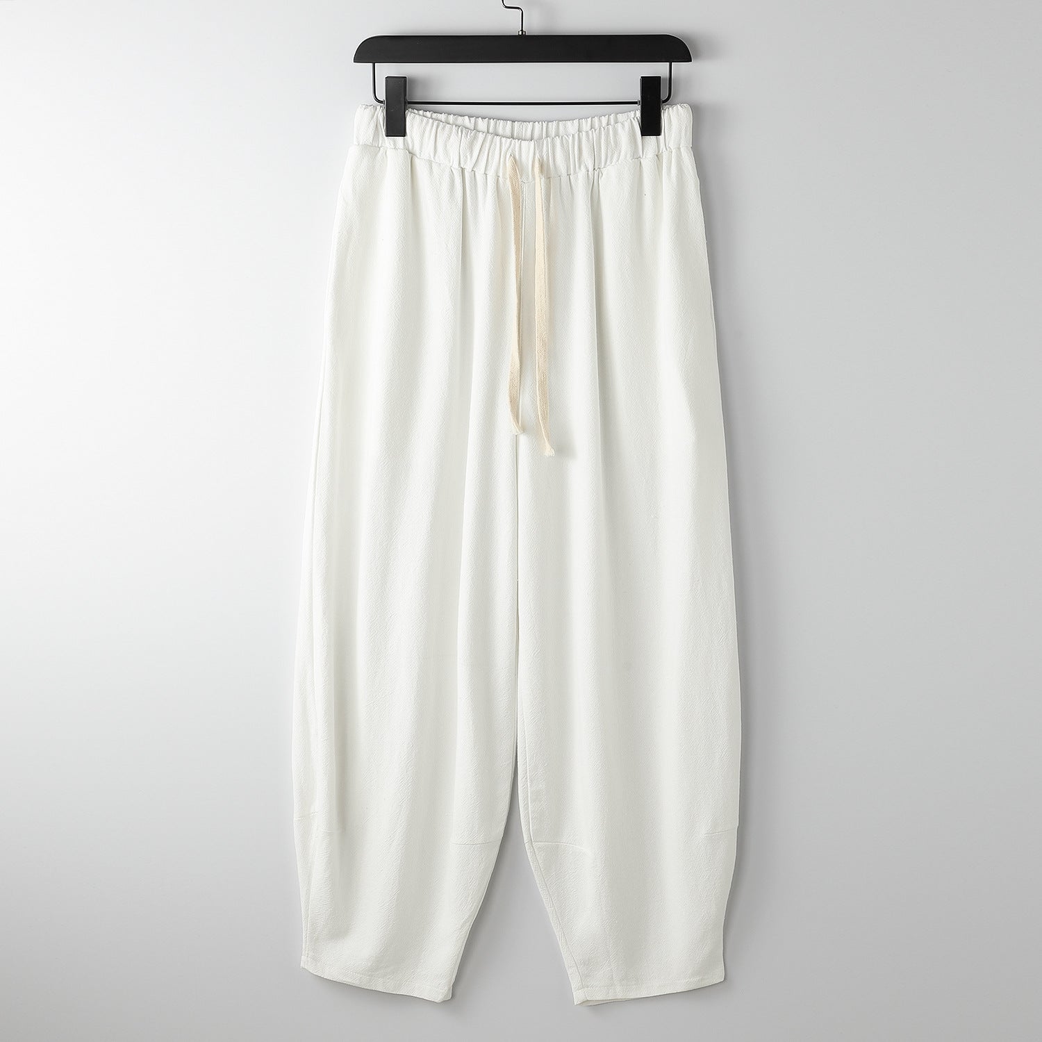 Women's loose-fitting harem pants in jogger style with drawstring and elastic ankle cuffs Chichicherry
