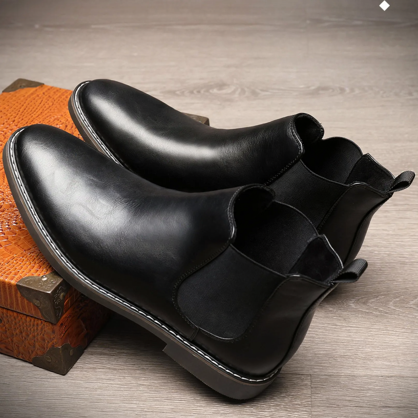 Men's Martin boots, High-Top, PU leather, non-slip