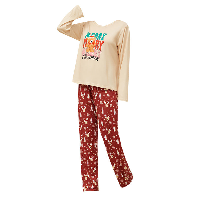 Women's Pajama Set, Long Sleeve and Long Pants, Round Neck