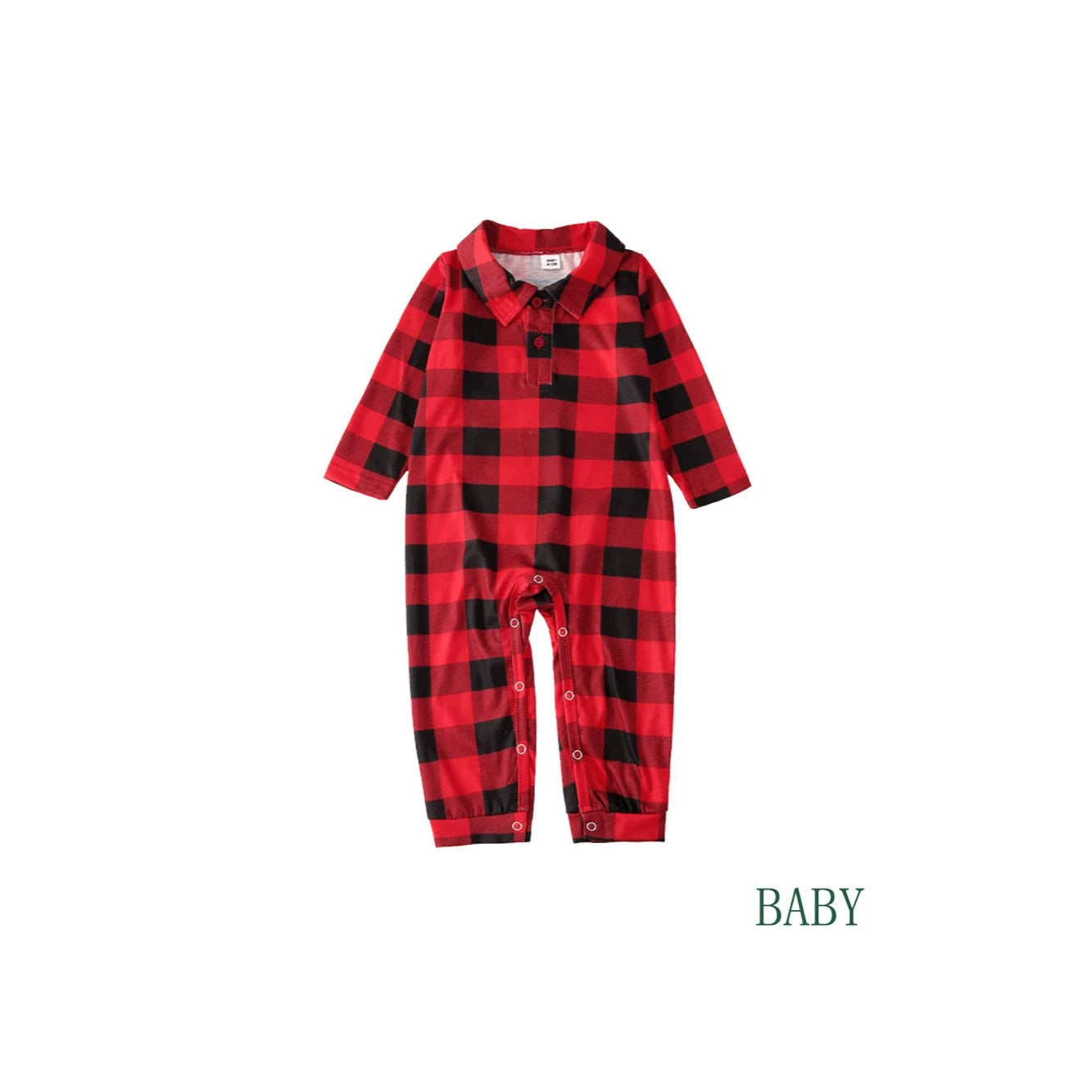 Christmas Family Pajama Set with Print Designs