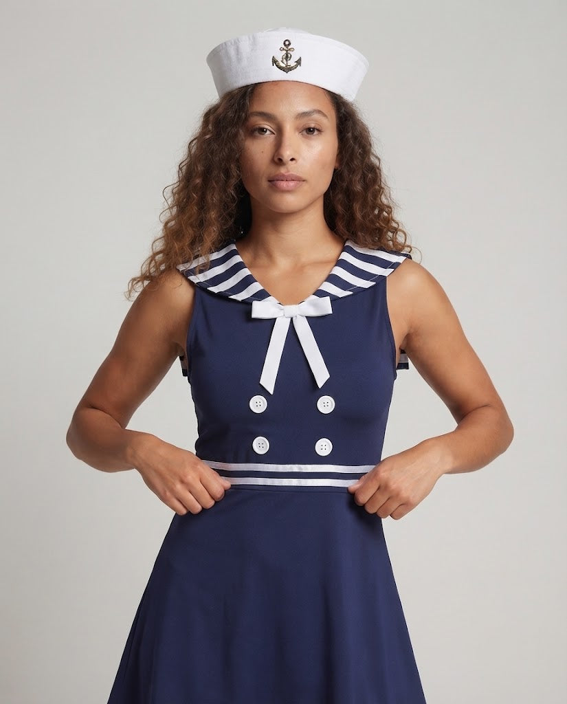 Women's sailor dress with elegant details Chichicherry
