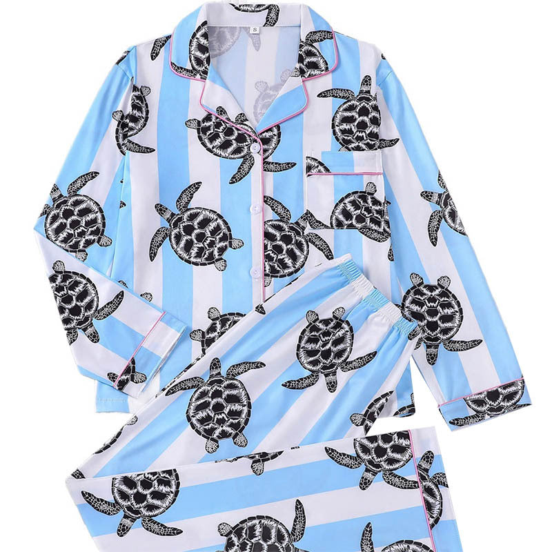 Women's pajamas, long-sleeved, for spring and autumn