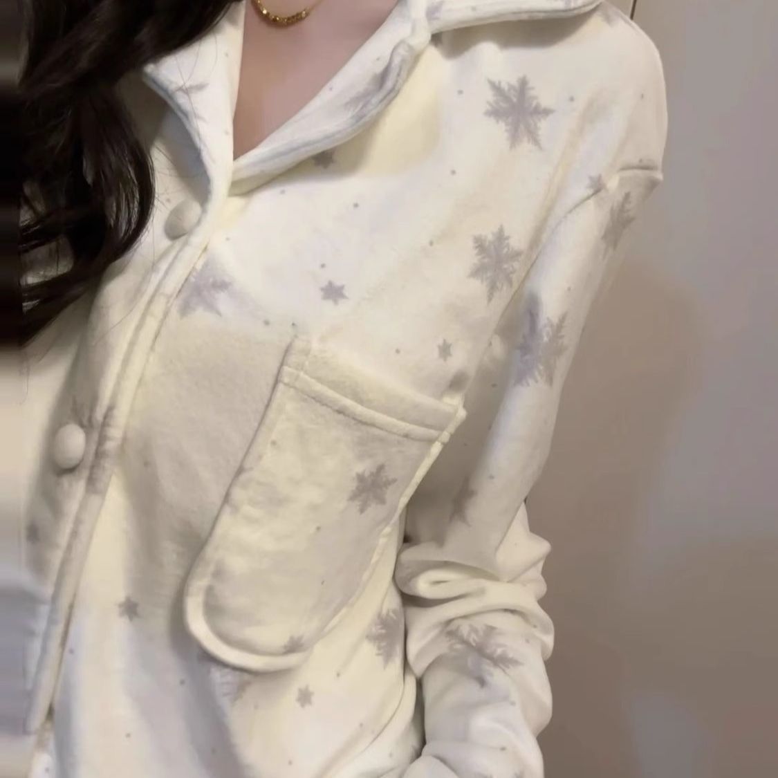 Women’s Pajamas, Long Sleeve, Winter Design, Soft Material
