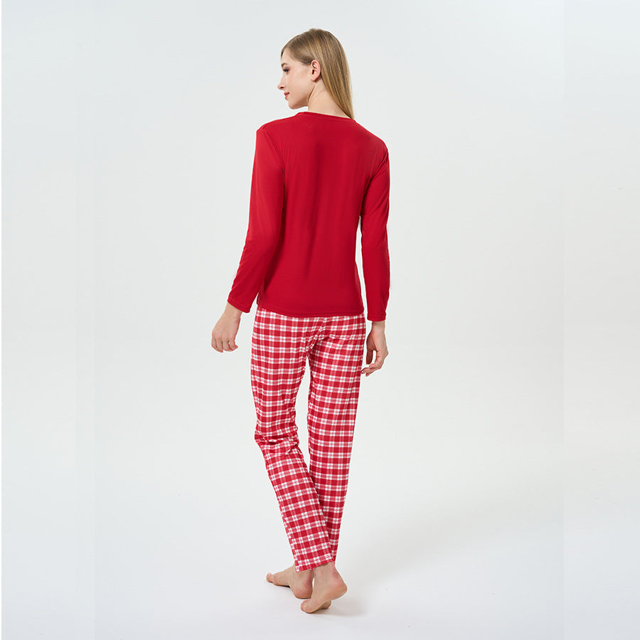 Women's Pajama Set, Round Neck, Christmas Design