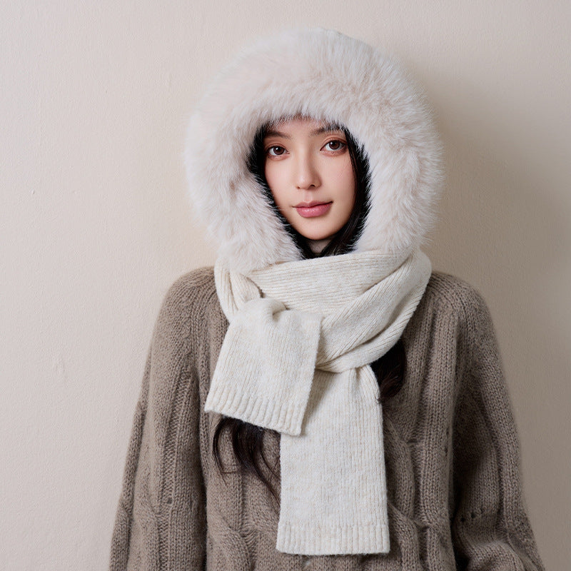 Women’s set of hat and scarf, lined