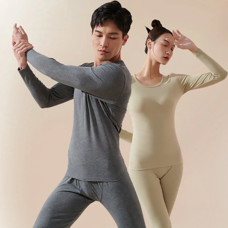 Cotton thermal underwear set, elastic, for couples