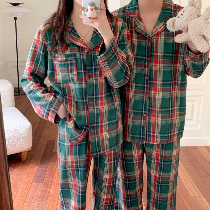 Christmas Checked House Suit for Women, Brushed