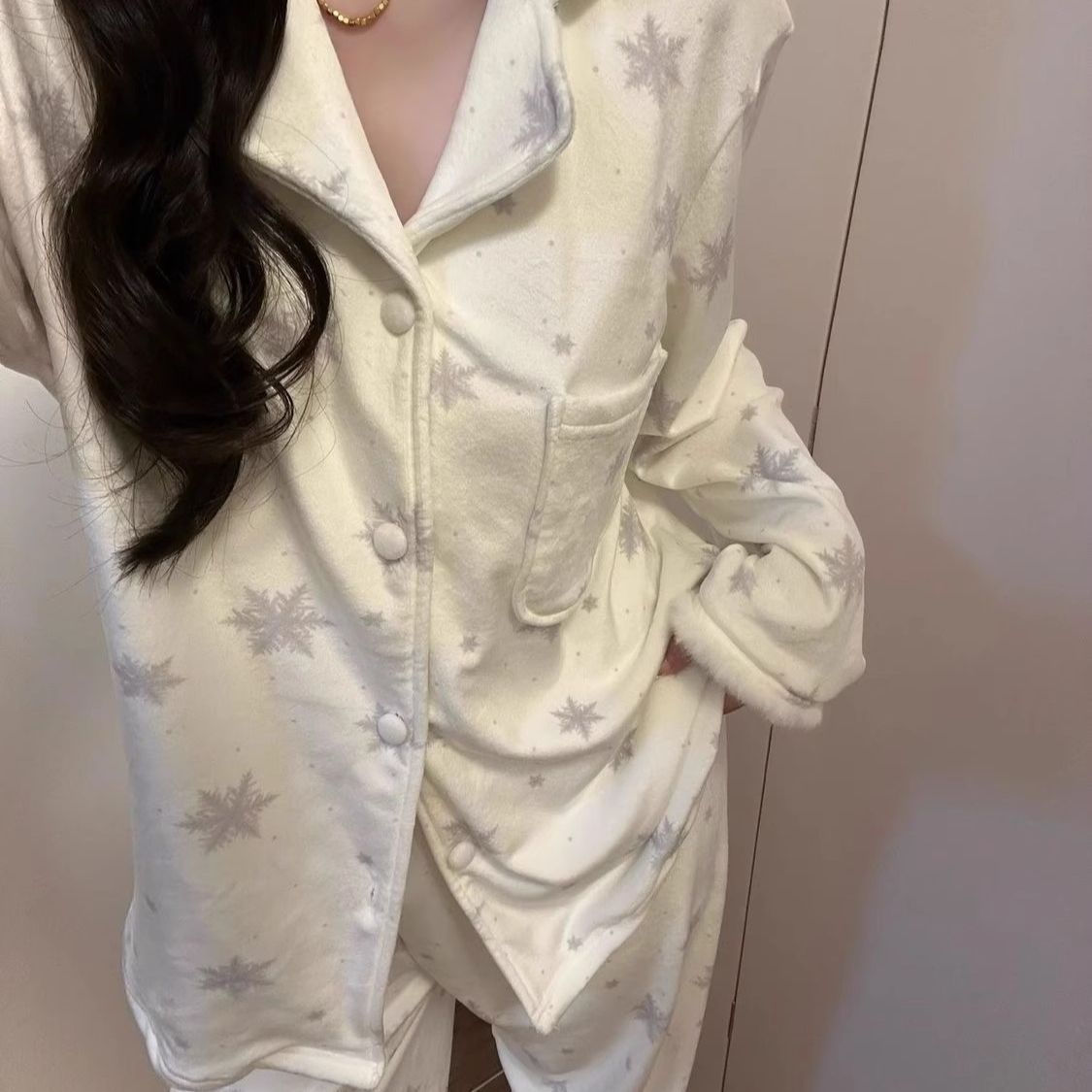 Women’s Pajamas, Long Sleeve, Winter Design, Soft Material