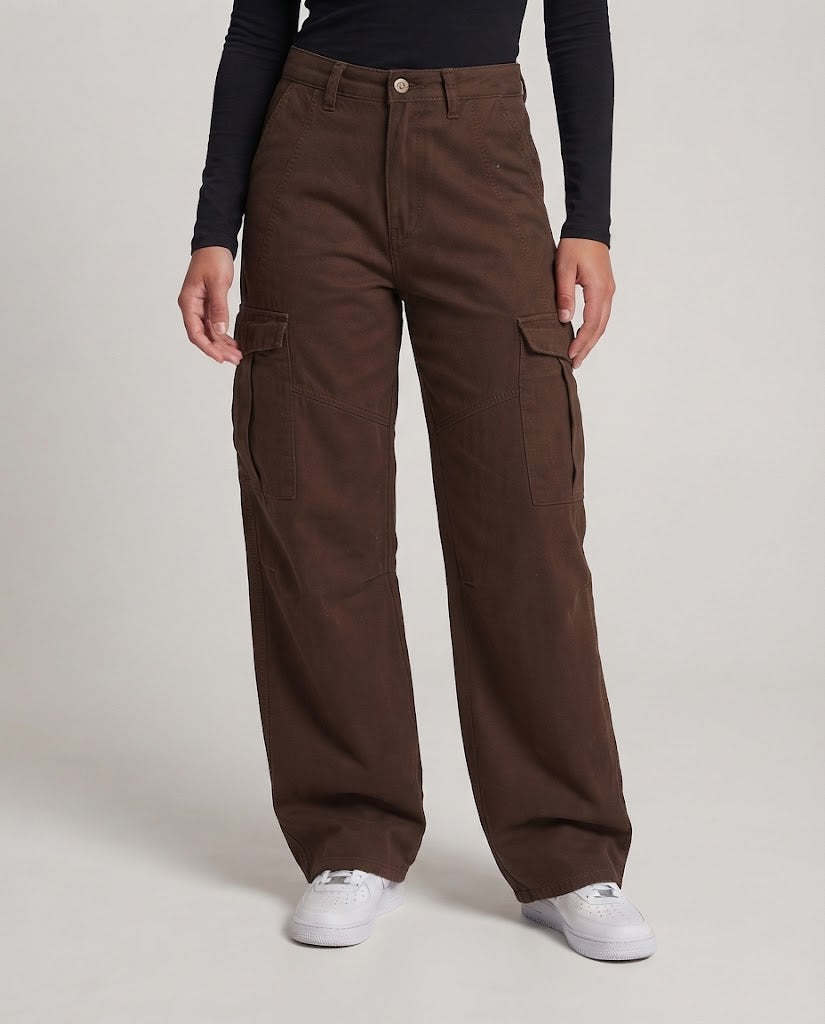 Women Baggy Cargo Pants with extremely wide leg and high waistband Chichicherry