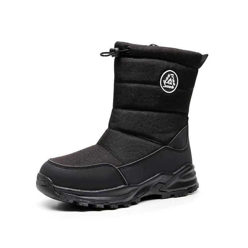 Padded men's winter boots, water-repellent