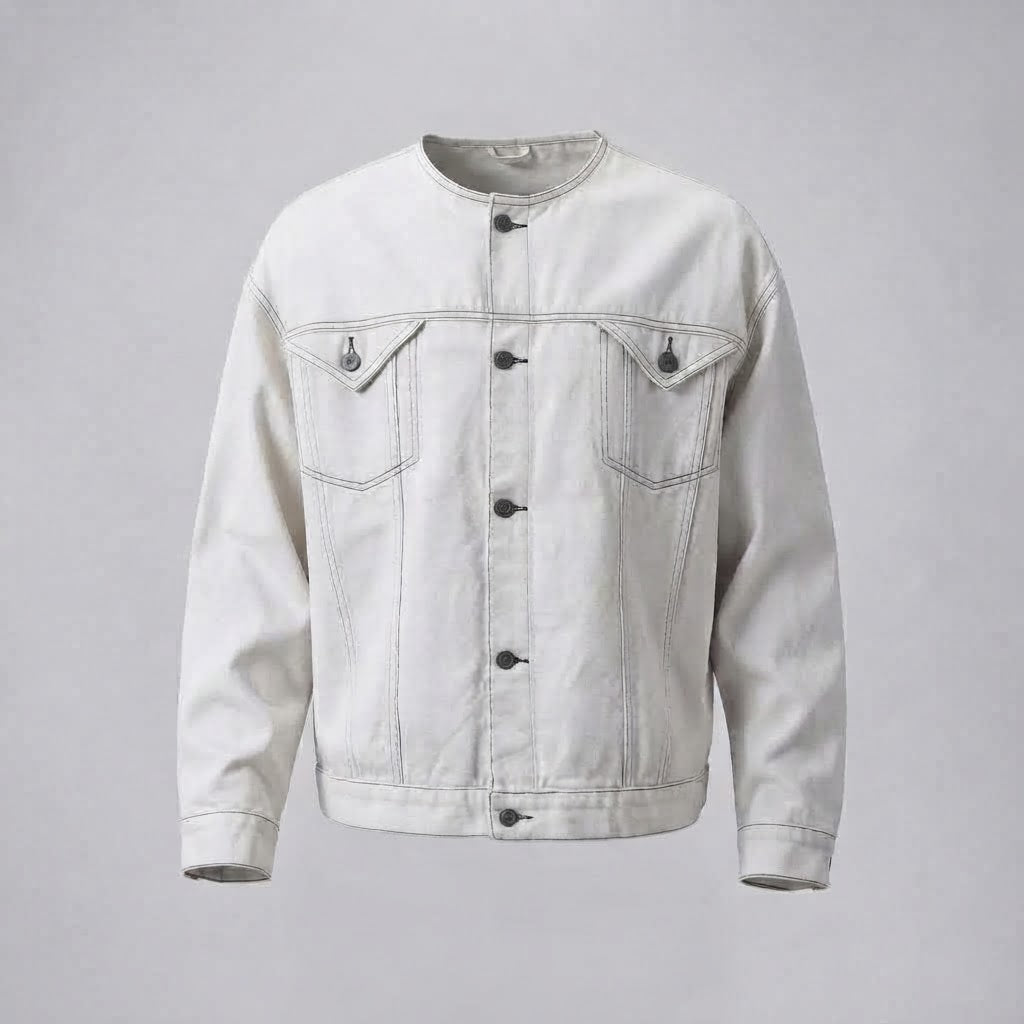 Men's Plus Size Denim Jacket Chichicherry