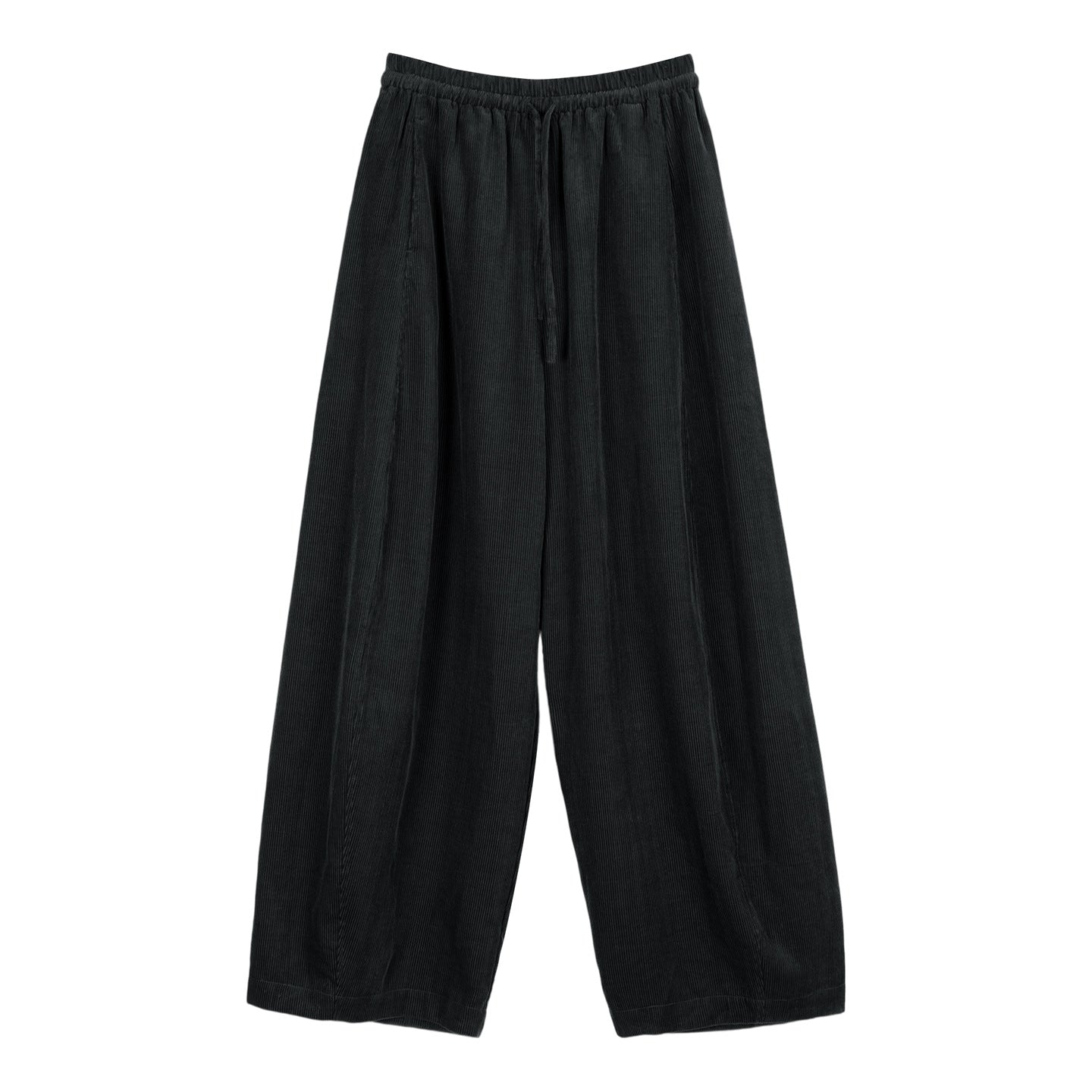 Warm cord pants made of ramie-cotton blend