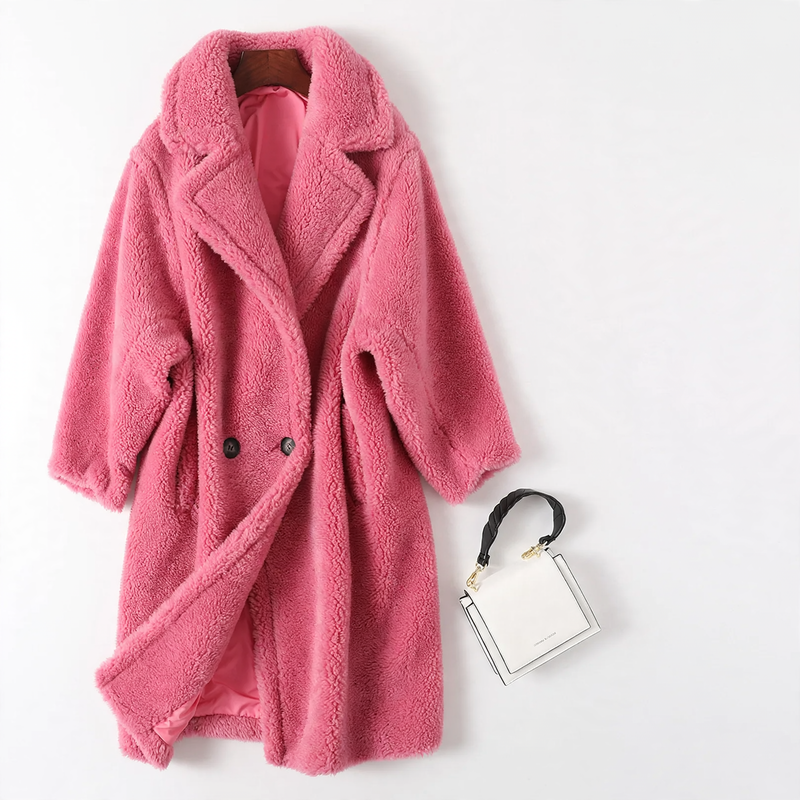 Ladies' Teddy Coat made of Lambswool