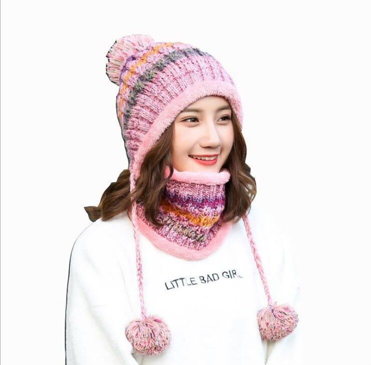 Knitted hat and scarf set
