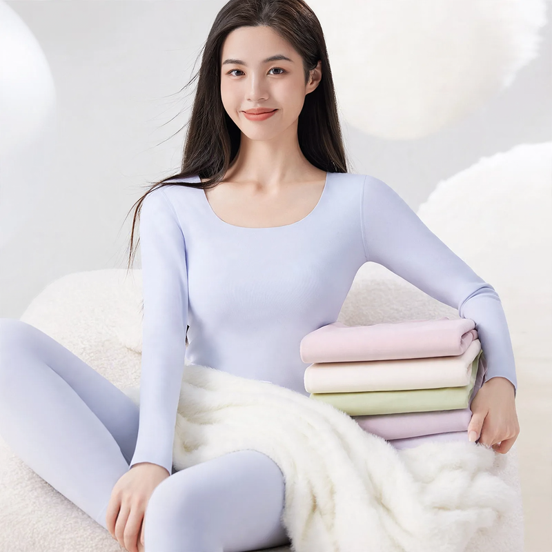 Women's Thermal Set, lined, U-neck