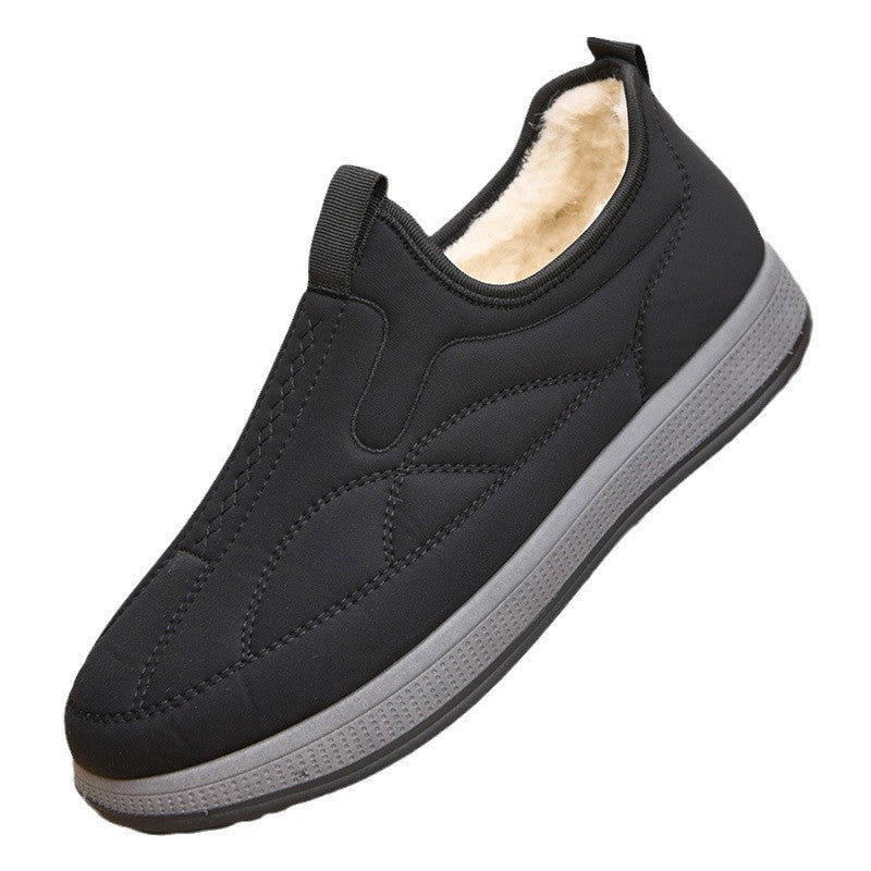 Padded men's winter boots, casual, slip-resistant