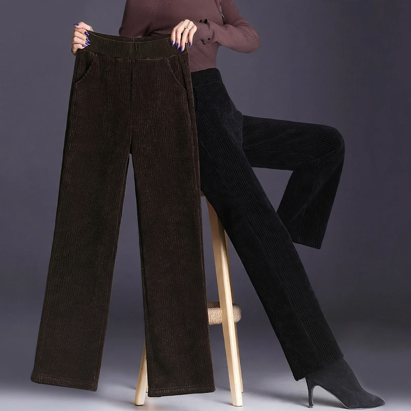 Chenille-Wide Pants, Cord-Optic, Autumn/Winter