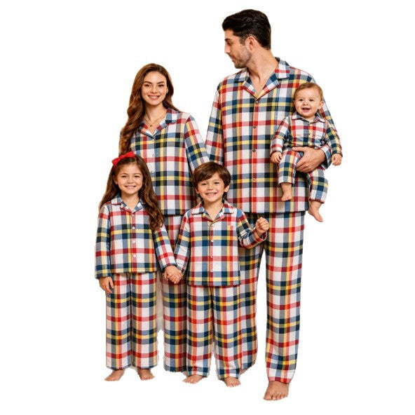 Family Pajama Set in Check Pattern