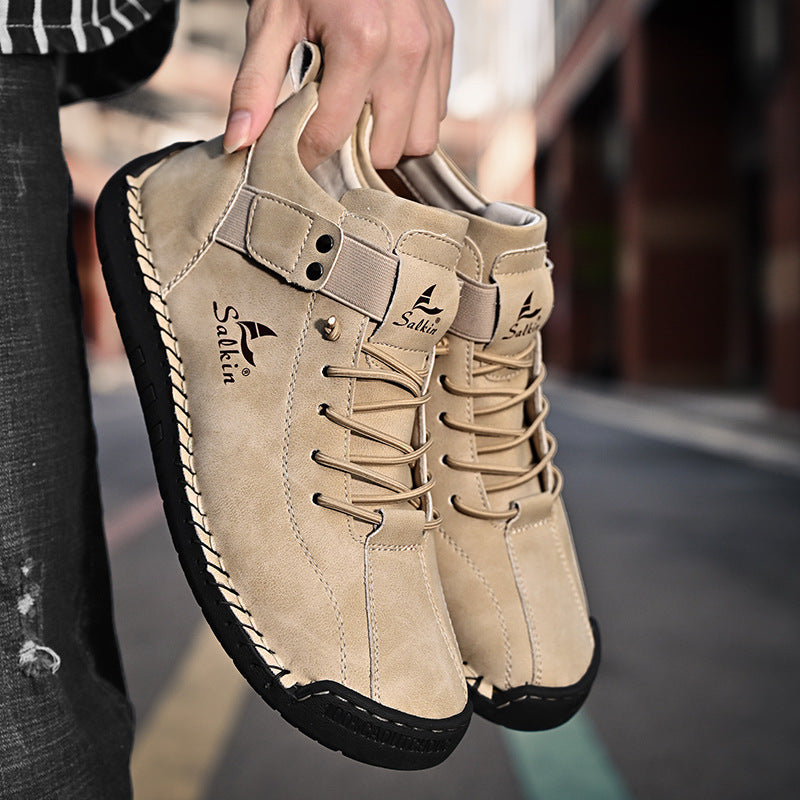 Light men's casual boots, breathable