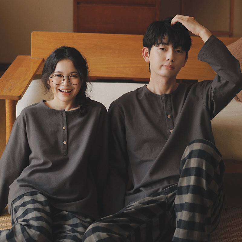 Winter Pajama Set made of brushed cotton for couples