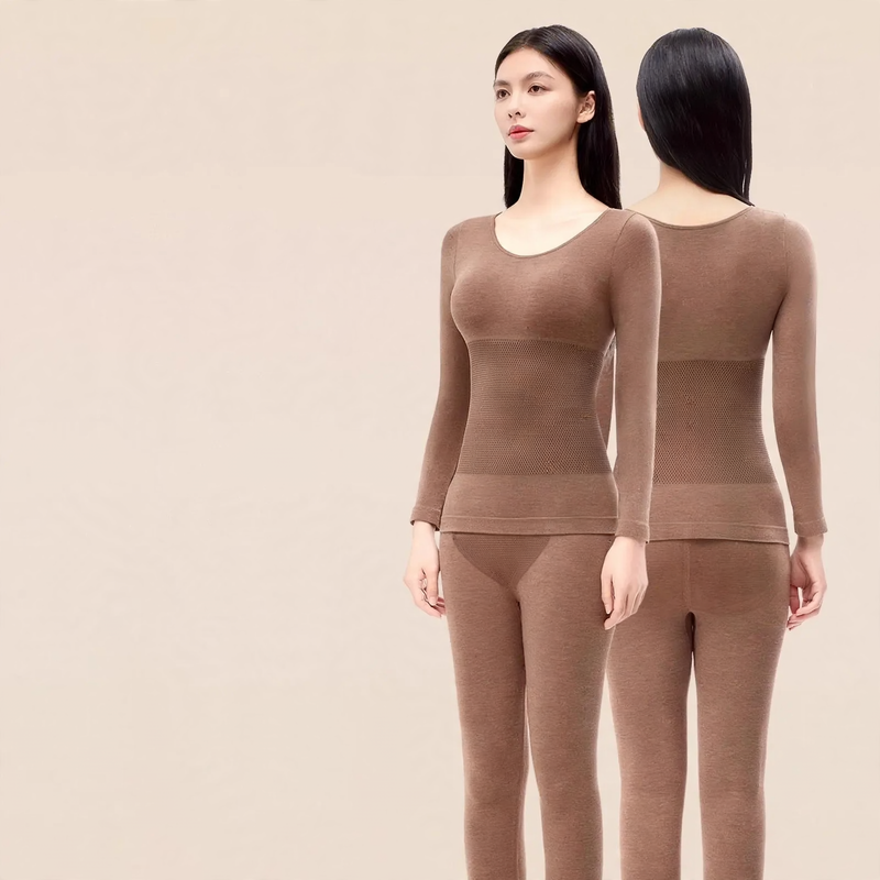 Seamless thermal underwear set, shaping