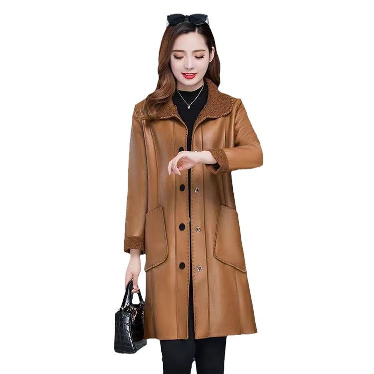 Women's Coat, Teddy-Fleece, mid-length, Winter